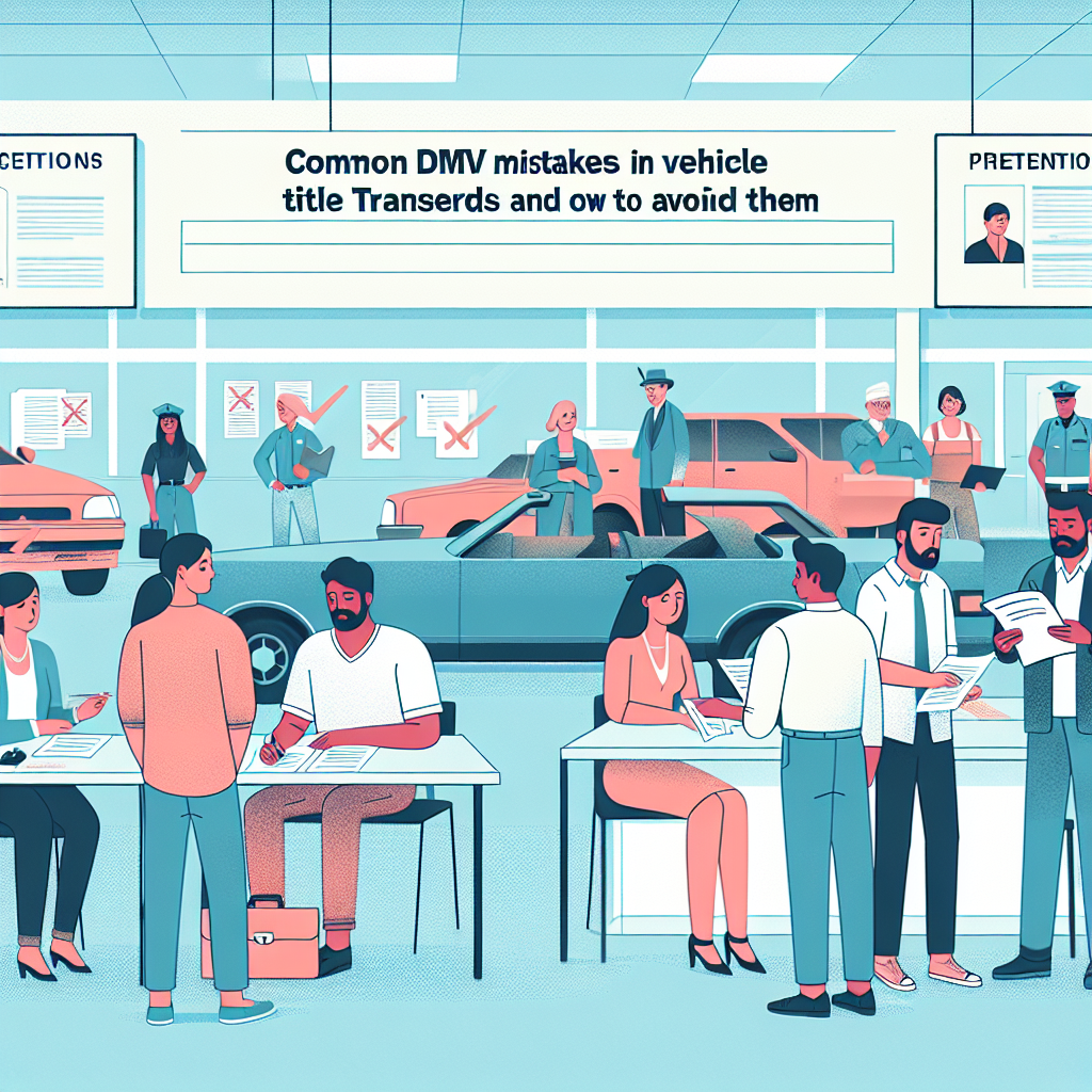 Image for Common DMV Mistakes in Vehicle Title Transfers and How to Avoid Them