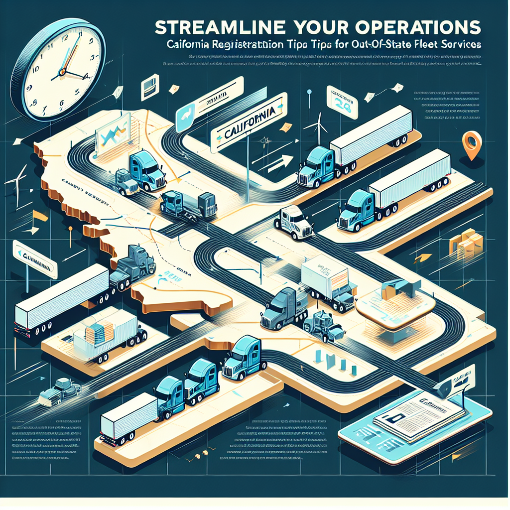 Image for Streamline Your Operations: California Registration Tips for Out-of-State Fleet Services