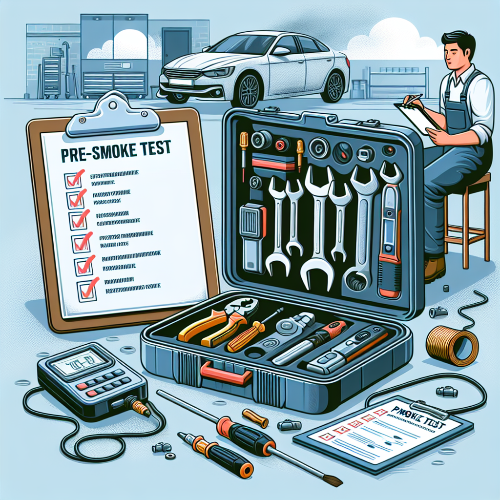 Image for Essential Tools for Pre-Smoke Test Vehicle Maintenance