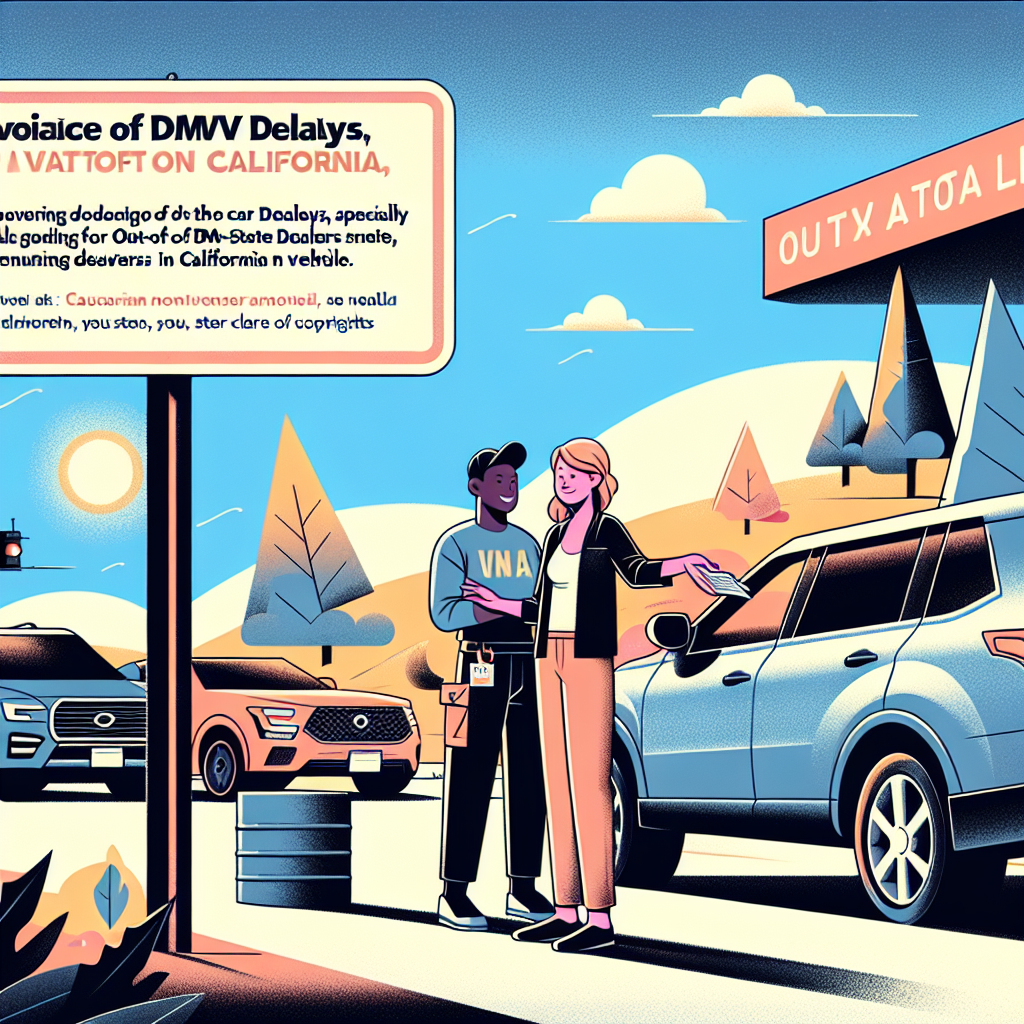 Image for How to Avoid DMV Delays: Tips for Out-of-State Dealers in California