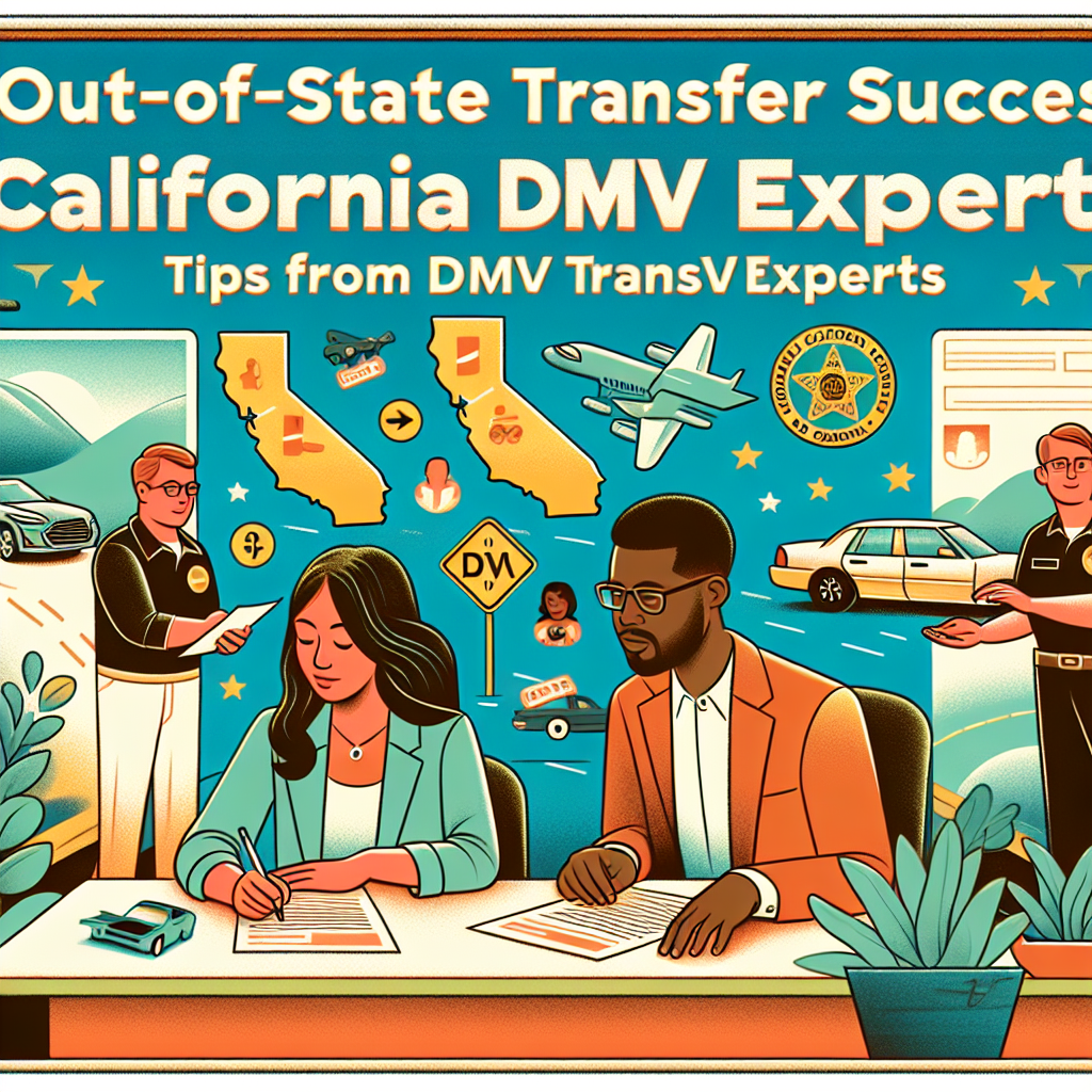 Image for Out-of-State Transfer Success: Tips from California DMV Experts