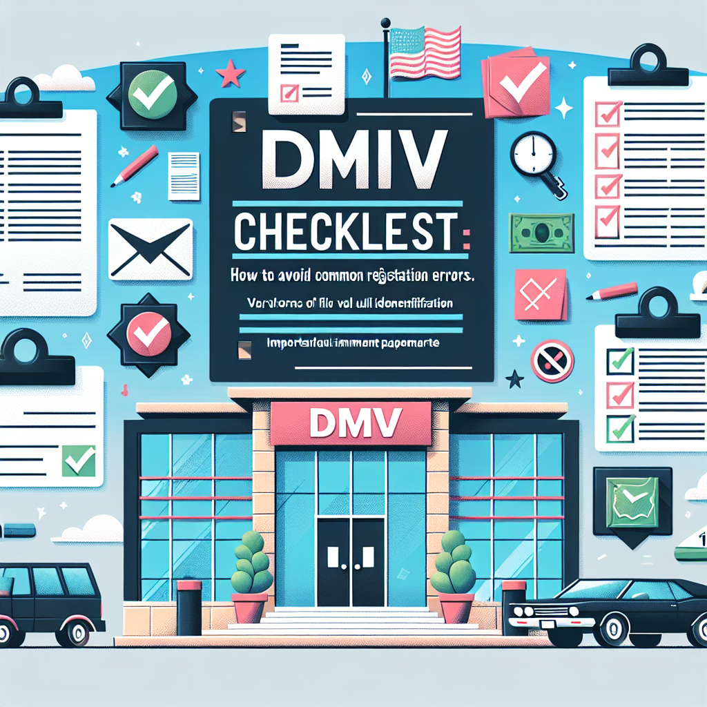 Image for The DMV Checklist: How to Avoid Common Registration Errors