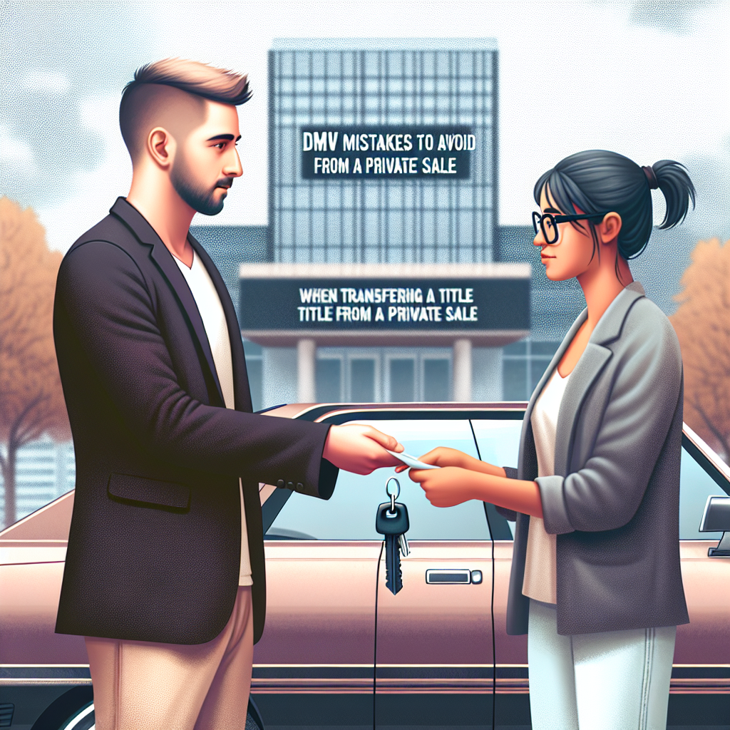 Featured image for DMV Mistakes to Avoid When Transferring a Title from a Private Sale