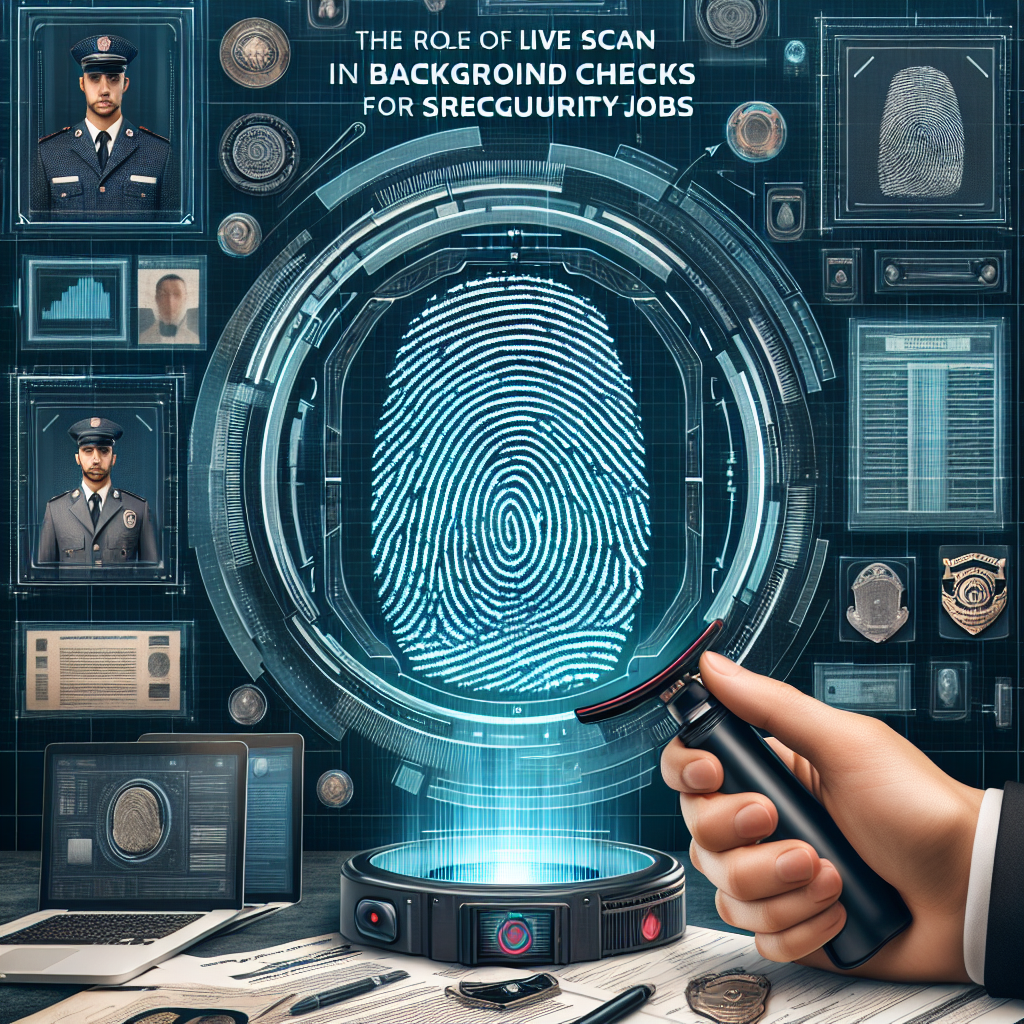 The Role of Live Scan in Background Checks for Security Jobs