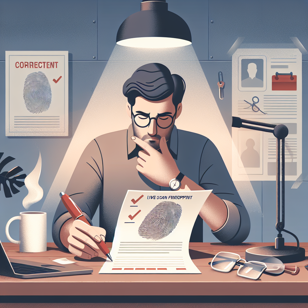 How to Fix a Mistake on Your Live Scan Fingerprint Form